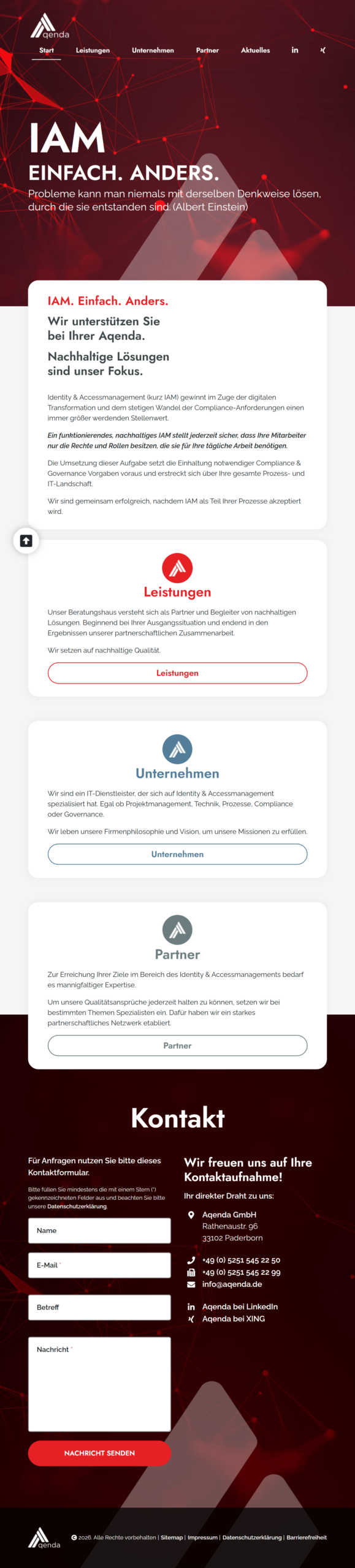 Webdesign Referenz Tablet